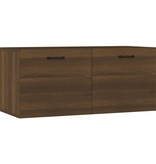 VidaXL Wandkast 80x35x36,5 cm bewerkt hout bruineikenkleurig