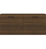 VidaXL Wandkast 80x35x36,5 cm bewerkt hout bruineikenkleurig