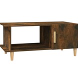 VidaXL Salontafel 90x50x40 cm bewerkt hout gerookt eikenkleurig