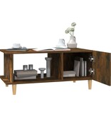 VidaXL Salontafel 90x50x40 cm bewerkt hout gerookt eikenkleurig