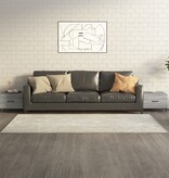 VidaXL Salontafels 2 st met metalen poten 50x50x40 cm grijs sonoma