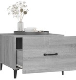 VidaXL Salontafels 2 st met metalen poten 50x50x40 cm grijs sonoma