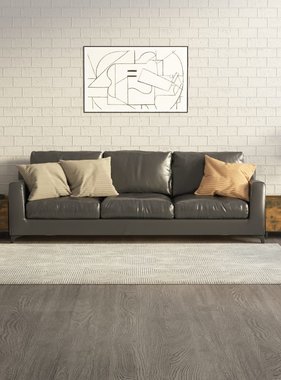 VidaXL Salontafels 2 st met metalen poten 50x50x40 cm gerookt eiken