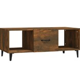 VidaXL Salontafel 102x50x40 cm bewerkt hout gerookt eikenkleurig