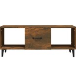 VidaXL Salontafel 102x50x40 cm bewerkt hout gerookt eikenkleurig