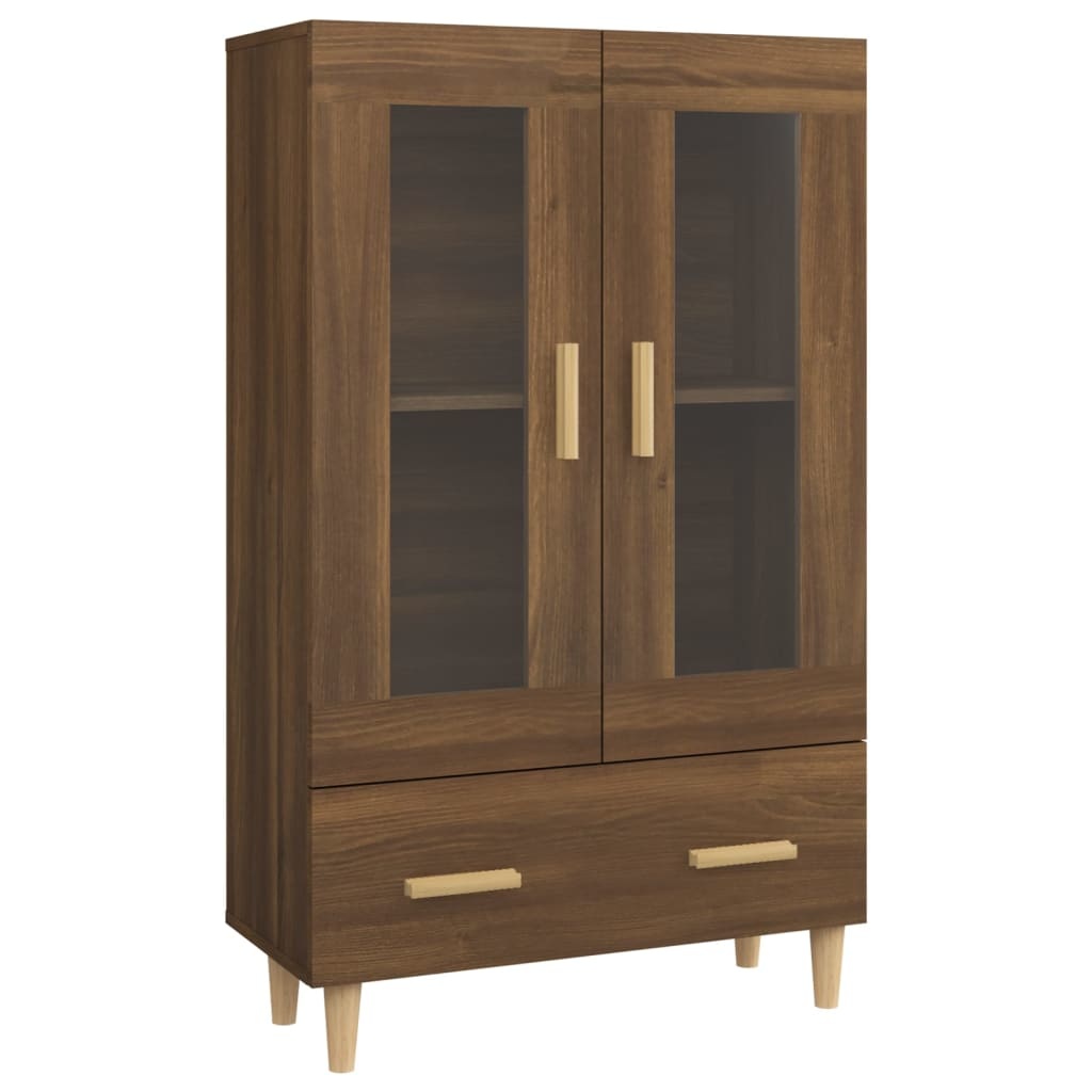 VidaXL Hoge kast 70x31x115 cm bewerkt hout bruineikenkleurig