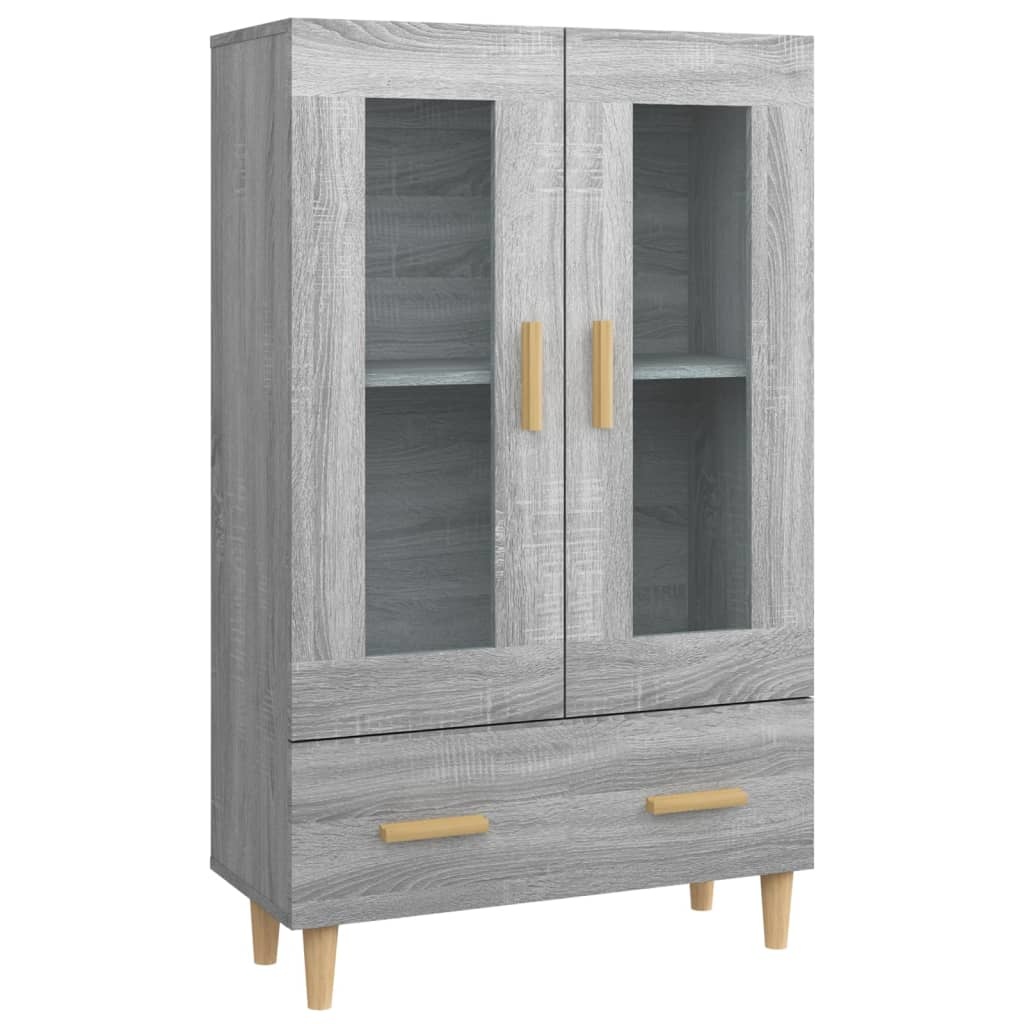 VidaXL Hoge kast 70x31x115 cm bewerkt hout grijs sonoma eikenkleurig