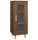 VidaXL Dressoir 34,5x34x90 cm bewerkt hout bruineikenkleurig