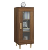 VidaXL Dressoir 34,5x34x90 cm bewerkt hout bruineikenkleurig