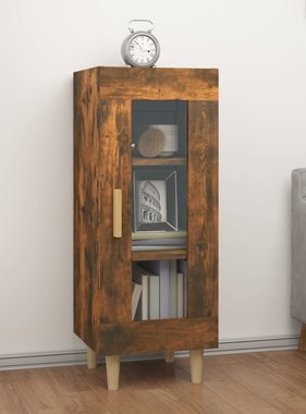 VidaXL Dressoir 34,5x34x90 cm bewerkt hout gerookt eikenkleurig