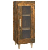 VidaXL Dressoir 34,5x34x90 cm bewerkt hout gerookt eikenkleurig