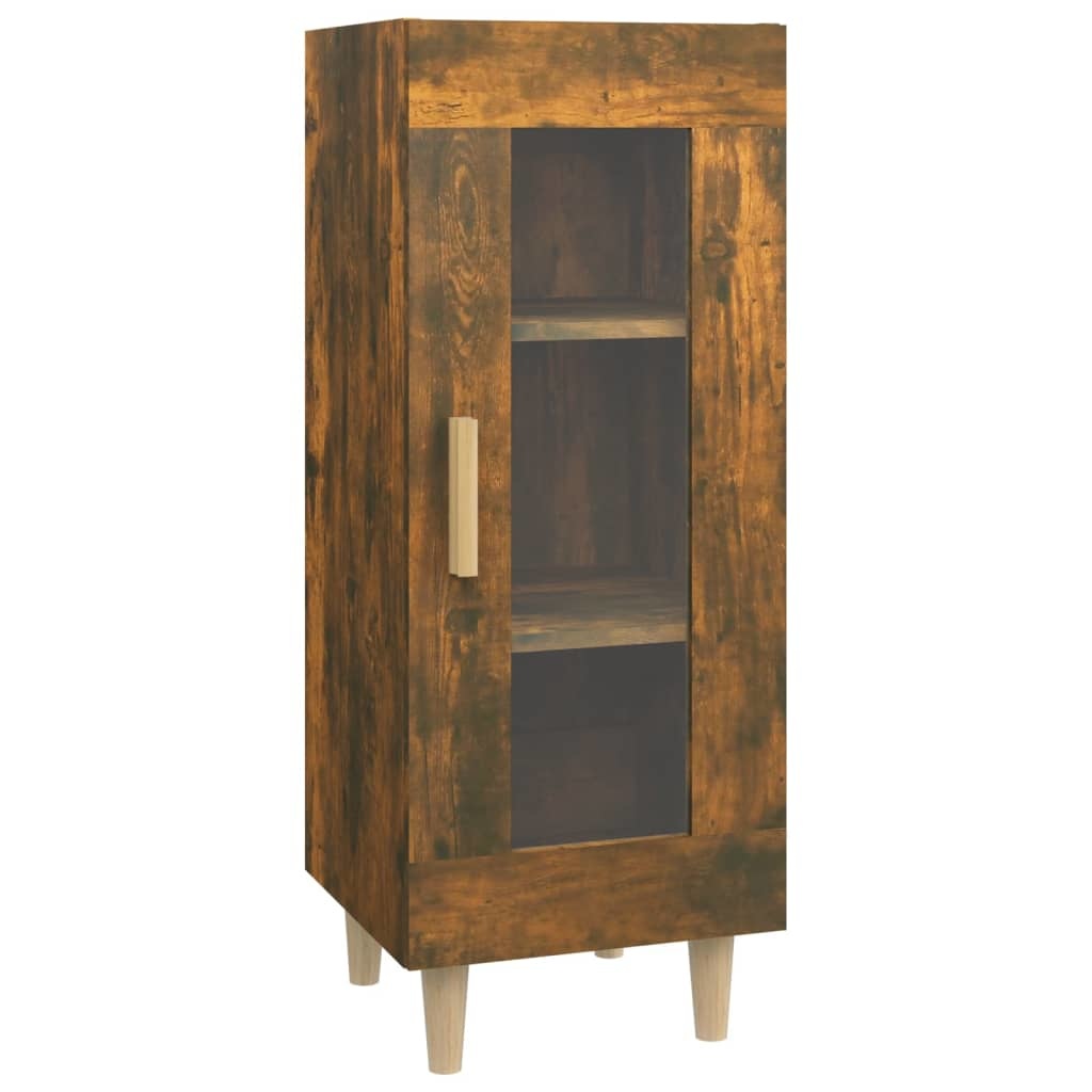 VidaXL Dressoir 34,5x34x90 cm bewerkt hout gerookt eikenkleurig
