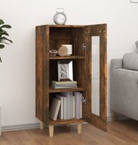 VidaXL Dressoir 34,5x34x90 cm bewerkt hout gerookt eikenkleurig