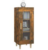VidaXL Dressoir 34,5x34x90 cm bewerkt hout gerookt eikenkleurig