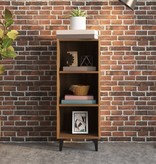 VidaXL Dressoir 34,5x32,5x90 cm bewerkt hout bruineikenkleurig