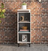 VidaXL Dressoir 34,5x32,5x90 cm bewerkt hout grijs sonoma eikenkleurig