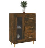 VidaXL Dressoir 69,5x34x90 cm bewerkt hout gerookt eikenkleurig