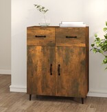 VidaXL Dressoir 69,5x34x90 cm bewerkt hout gerookt eikenkleurig