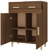 VidaXL Dressoir 69,5x34x89 cm bewerkt hout bruineikenkleurig