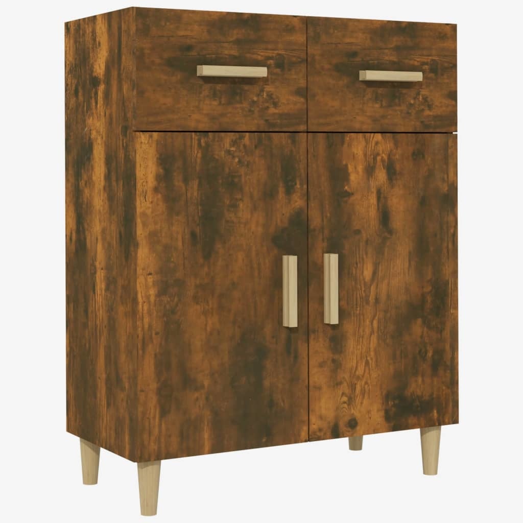 VidaXL Dressoir 69,5x34x89 cm bewerkt hout gerookt eikenkleurig
