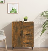 VidaXL Dressoir 69,5x34x90 cm bewerkt hout gerookt eikenkleurig