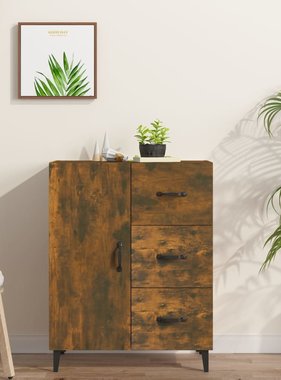 VidaXL Dressoir 69,5x34x90 cm bewerkt hout gerookt eikenkleurig