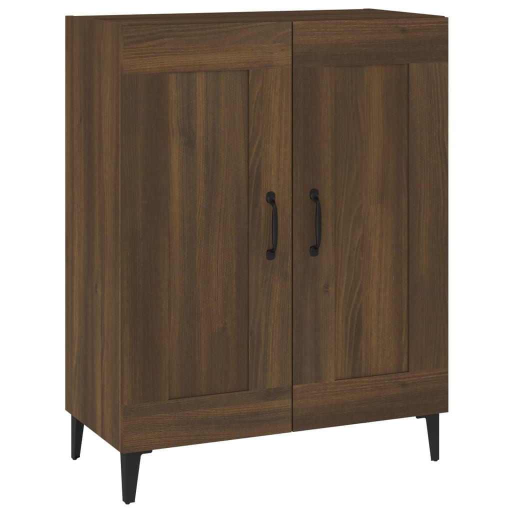 VidaXL Dressoir 69,5x34x90 cm bewerkt hout bruineikenkleurig