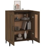 VidaXL Dressoir 69,5x34x90 cm bewerkt hout bruineikenkleurig