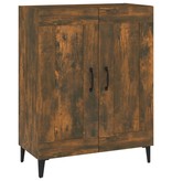VidaXL Dressoir 69,5x34x90 cm bewerkt hout gerookt eikenkleurig