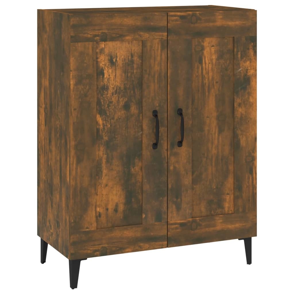 VidaXL Dressoir 69,5x34x90 cm bewerkt hout gerookt eikenkleurig