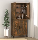 VidaXL Dressoir 69,5x34x90 cm bewerkt hout gerookt eikenkleurig