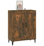 VidaXL Dressoir 69,5x34x90 cm bewerkt hout gerookt eikenkleurig