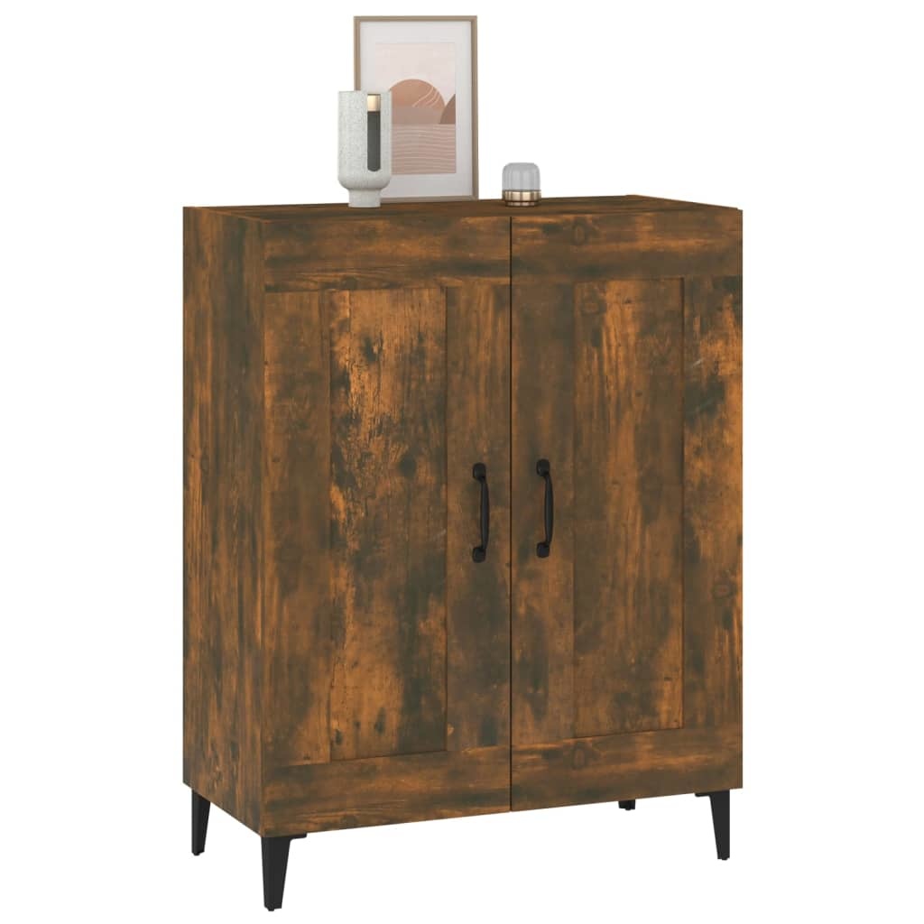 VidaXL Dressoir 69,5x34x90 cm bewerkt hout gerookt eikenkleurig