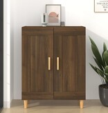 VidaXL Dressoir 69,5x34x90 cm bewerkt hout bruineikenkleurig