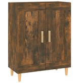 VidaXL Dressoir 69,5x34x90 cm bewerkt hout gerookt eikenkleurig