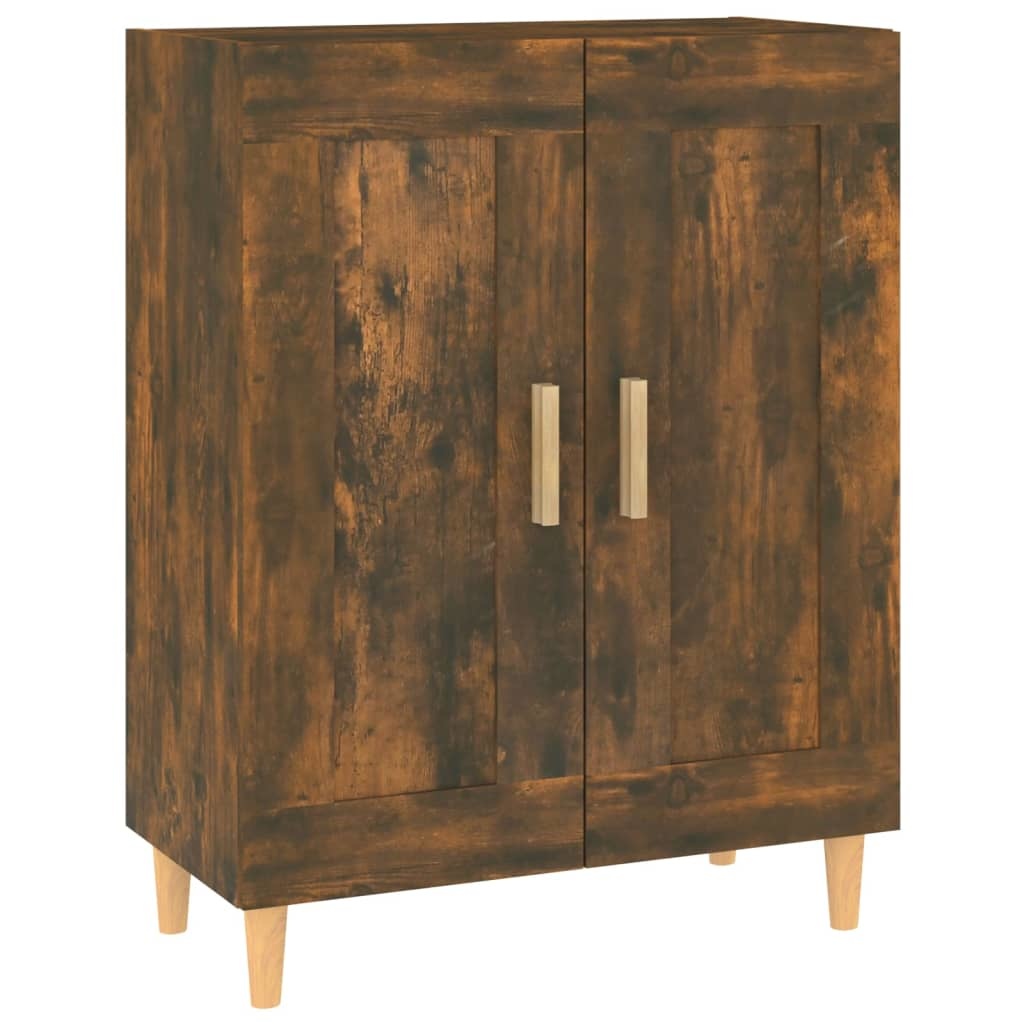 VidaXL Dressoir 69,5x34x90 cm bewerkt hout gerookt eikenkleurig