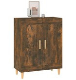 VidaXL Dressoir 69,5x34x90 cm bewerkt hout gerookt eikenkleurig