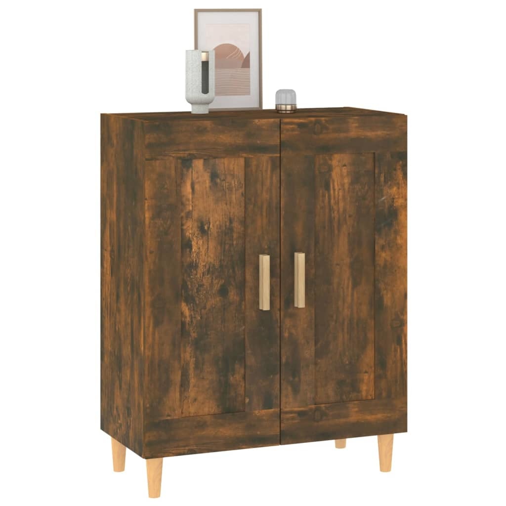 VidaXL Dressoir 69,5x34x90 cm bewerkt hout gerookt eikenkleurig