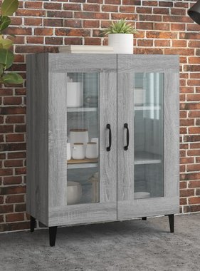 VidaXL Dressoir 69,5x34x90 cm bewerkt hout grijs sonoma eikenkleurig