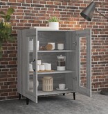 VidaXL Dressoir 69,5x34x90 cm bewerkt hout grijs sonoma eikenkleurig