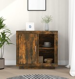 VidaXL Dressoir 80x40x75 cm gerookt eikenkleurig