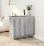 VidaXL Dressoir 80x40x75 cm bewerkt hout grijs sonoma eikenkleurig