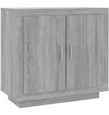 VidaXL Dressoir 80x40x75 cm bewerkt hout grijs sonoma eikenkleurig