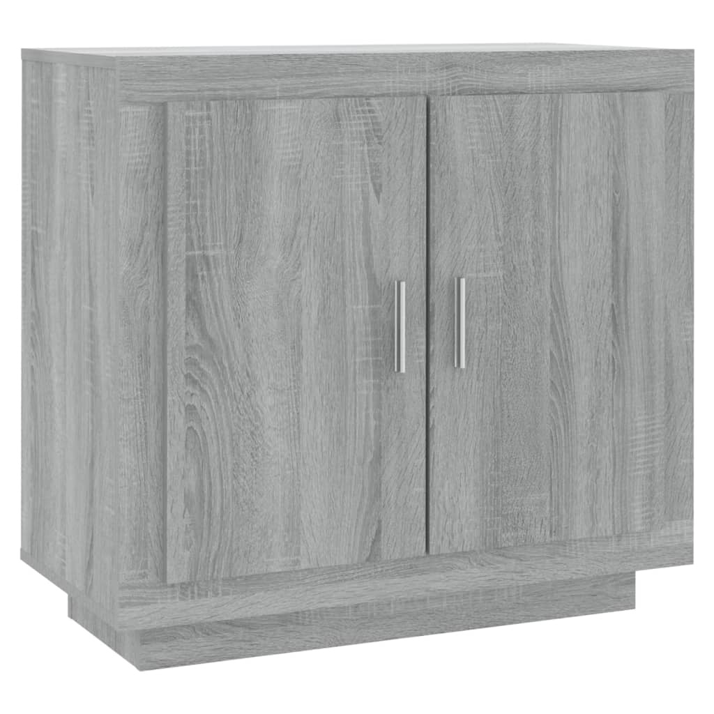 VidaXL Dressoir 80x40x75 cm bewerkt hout grijs sonoma eikenkleurig
