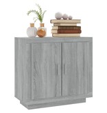 VidaXL Dressoir 80x40x75 cm bewerkt hout grijs sonoma eikenkleurig