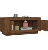 VidaXL Salontafel 102x50x45 cm bewerkt hout bruineikenkleurig