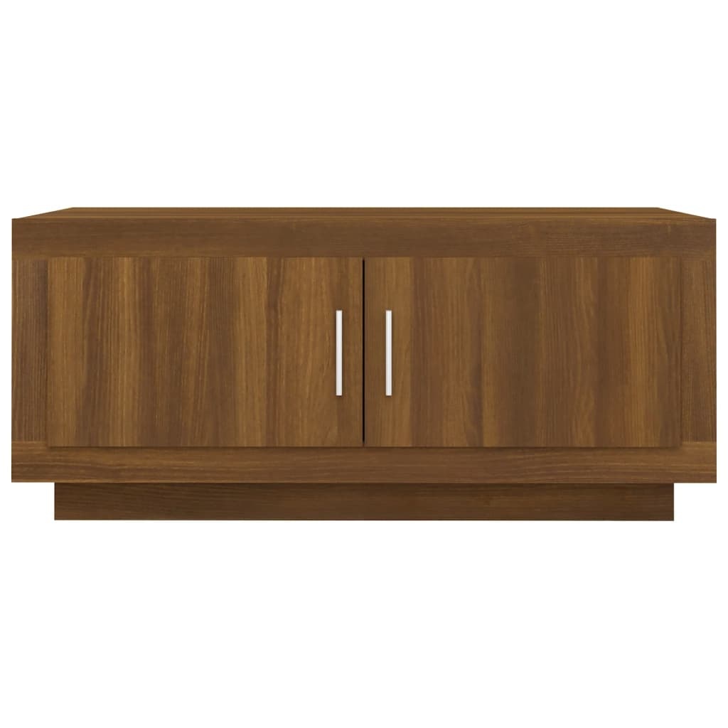 VidaXL Salontafel 102x50x45 cm bewerkt hout bruineikenkleurig