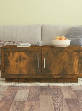 VidaXL Salontafel 102x50x45 cm bewerkt hout gerookt eikenkleurig