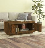 VidaXL Salontafel 102x50x45 cm bewerkt hout gerookt eikenkleurig