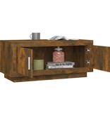 VidaXL Salontafel 102x50x45 cm bewerkt hout gerookt eikenkleurig